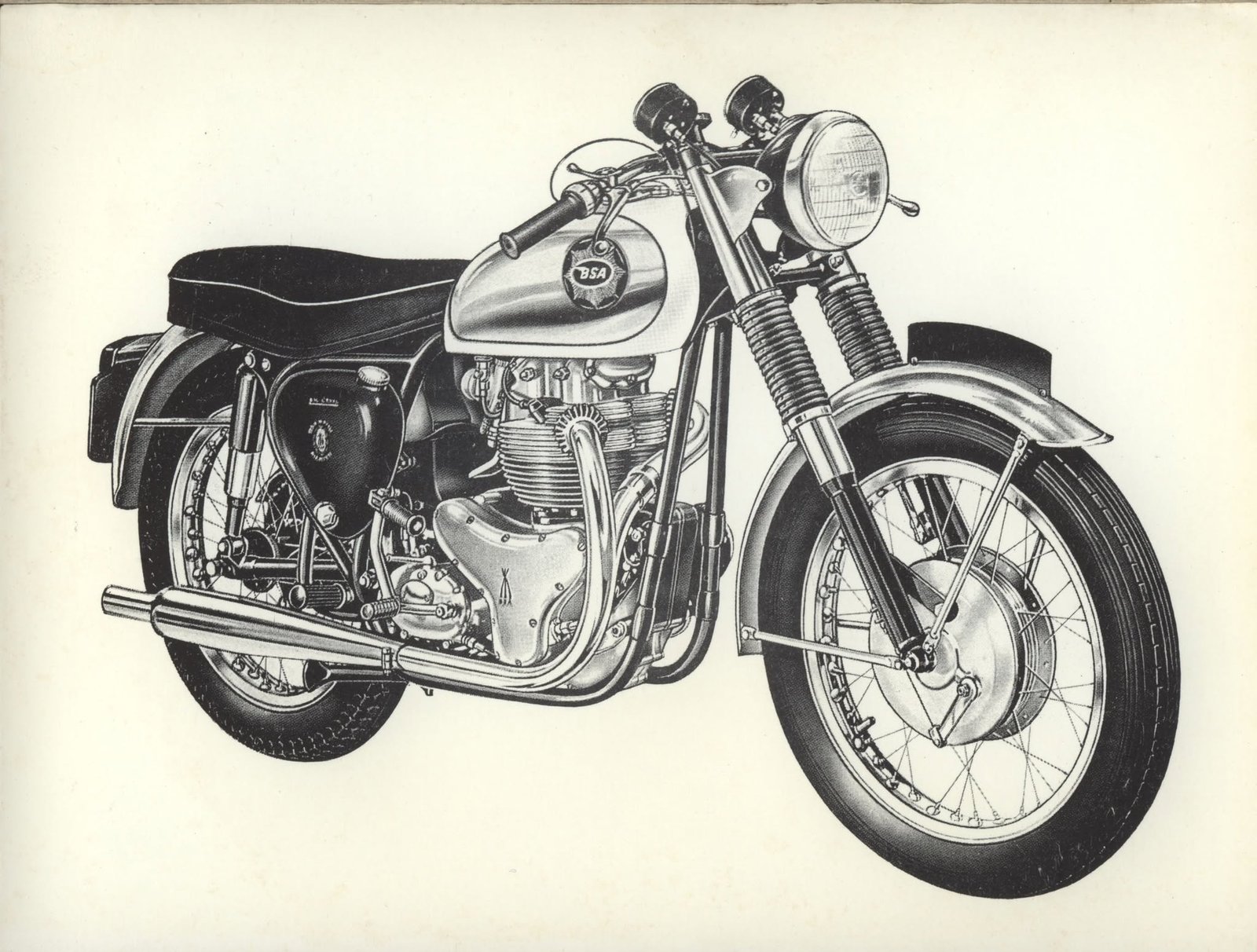 BSA Rocket Gold Star Replica sketch